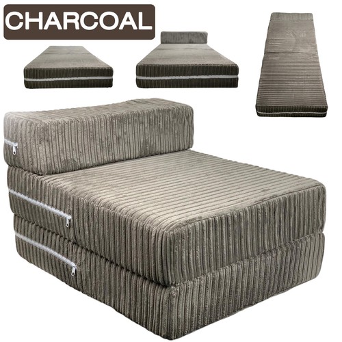 Charcoal jumbo cord single - charcoal,