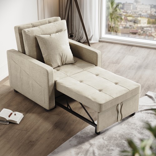 Folding single sofa - 3-in-1, bed