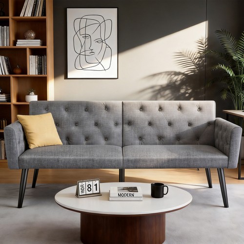 Double fabric sofa - fabric,
