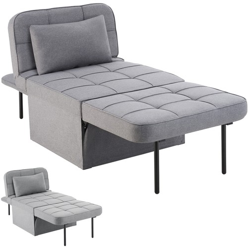Grey jumbo single chair sofa - grey,